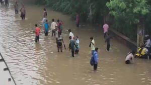 Image of: Gurugram Flooded After 133 mm Rain in 12 Hours; WFH Advisory Issued