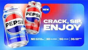 Image of: Pepsi Unveils Prebiotic Cola with Fiber & No Artificial Sweeteners