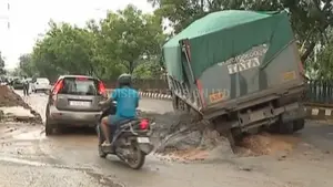 Image of: Infocity Road in Bhubaneswar Becomes Safety Hazard After Pipeline Work