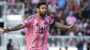 Image of: Messi Sets Historic MLS Record with Fifth Consecutive Brace