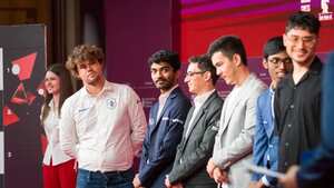 Image of: Magnus Carlsen Reacts to Triumph at Grand Chess Tour 2025 SuperUnited Rapid & Blitz in Croatia