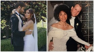Image of: Aaliyah Kashyap Wears Vintage Mother‑in‑Law Gown for Second Wedding Vows