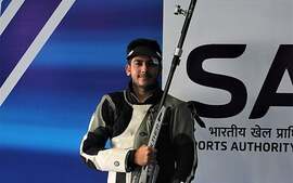 Image of: Aishwary and Adriyan Shine at Asian Shooting Championship