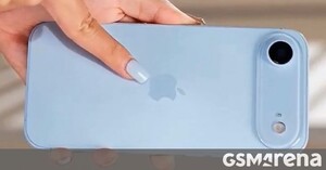 Image of: iPhone 17 Air Sky Blue Dummy Unit Shines in Hands-On Video