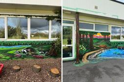 Image of: Blackburn Dad Transforms Pain into Art with School Mural