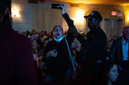 Image of: Harris Confronts Protesters While Addressing Gaza Conflict on Book Tour