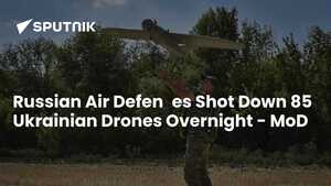 Image of: Russian Air Defenses Intercept 85 Drones Overnight