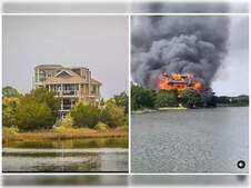 Image of: Catastrophic Blaze Engulfs Judge Goodstein's Waterfront Home