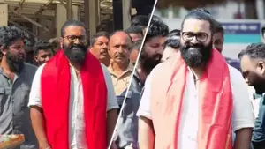 Image of: Rishab Shetty Celebrates Kantara's Success at Siddhivinayak Temple