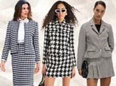 Image of: Princess Diana's Timeless Houndstooth Skirt Suit Returns This Autumn
