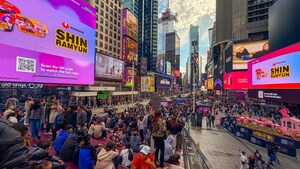 Image of: Nongshim's Shin Ramyun Takes Center Stage in Times Square with 'KPop Demon Hunters'
