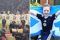 Image of: Port Glasgow Girl Celebrates Scotland's World Cup Aspirations as a Mascot