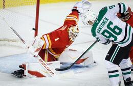 Image of: Nazem Kadri's Shootout Heroics Propel Flames to Victory Over Stars
