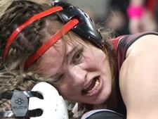 Image of: Mara Smith Celebrates 100 Wins as Fort Madison Girls Wrestling Shines