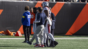 Image of: Patriots Offensive Lineman Jared Wilson Out with Ankle Injury
