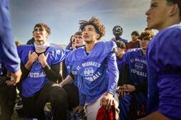 Image of: St. Michael's Football Team Embraces Thanksgiving Practice Tradition Ahead of State Championship