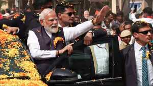 Image of: PM Modi's Grand Visit to Udupi: A Roadshow and Spiritual Journey