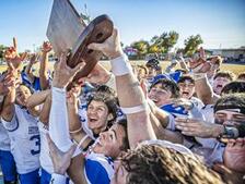 Image of: St. Michael's Horsemen Clinch Third Consecutive State Title in Thrilling 28-21 Victory Over Dexter