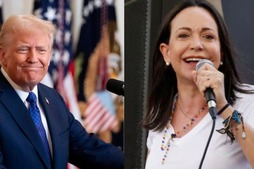 Image of: 'Want To Give It To Him': Machado Proposes Nobel Peace Prize for Trump