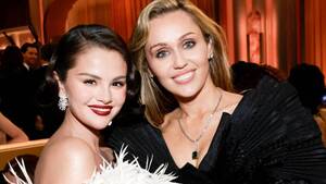 Image of: Selena Gomez and Miley Cyrus Share Heartwarming Reunion at Golden Globes