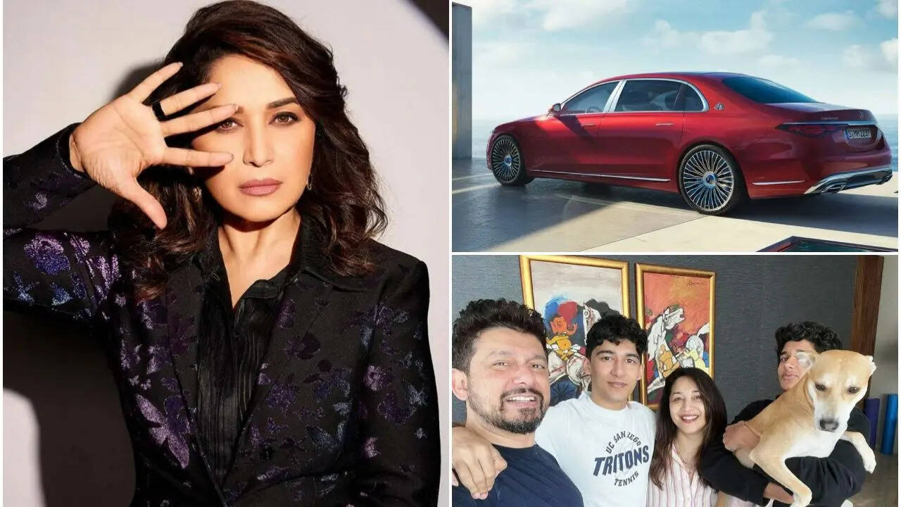 Madhuri Dixit’s Luxurious Mumbai Home Worth Rs 48 Crore Features MF Husain Art and Private Cinema